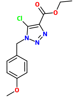 (图片) MC009928 5-Cl-1-[(4-MeO-phenyl)methyl]-1H-1,2,3-triazole-4-COOEt